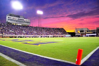 Most beautiful sunset over Dowdy Ficklen Stadium after ECU