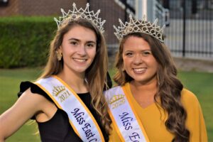 Pirate royalty includes MacKenzie Rouse (left) of Washington, N.C., and Lydia Pinto from Gold Hill, N.C. (Al Myatt photo)